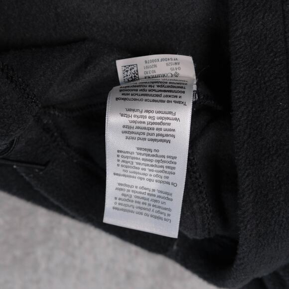 Columbia Steens Mountain Half Zip Black Fleece Mock Neck Pullover Mens Size L - Picture 12 of 12